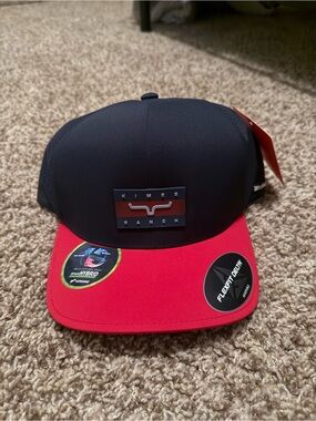 Kimes Ranch navy and Red Structured Flexfit Cap
